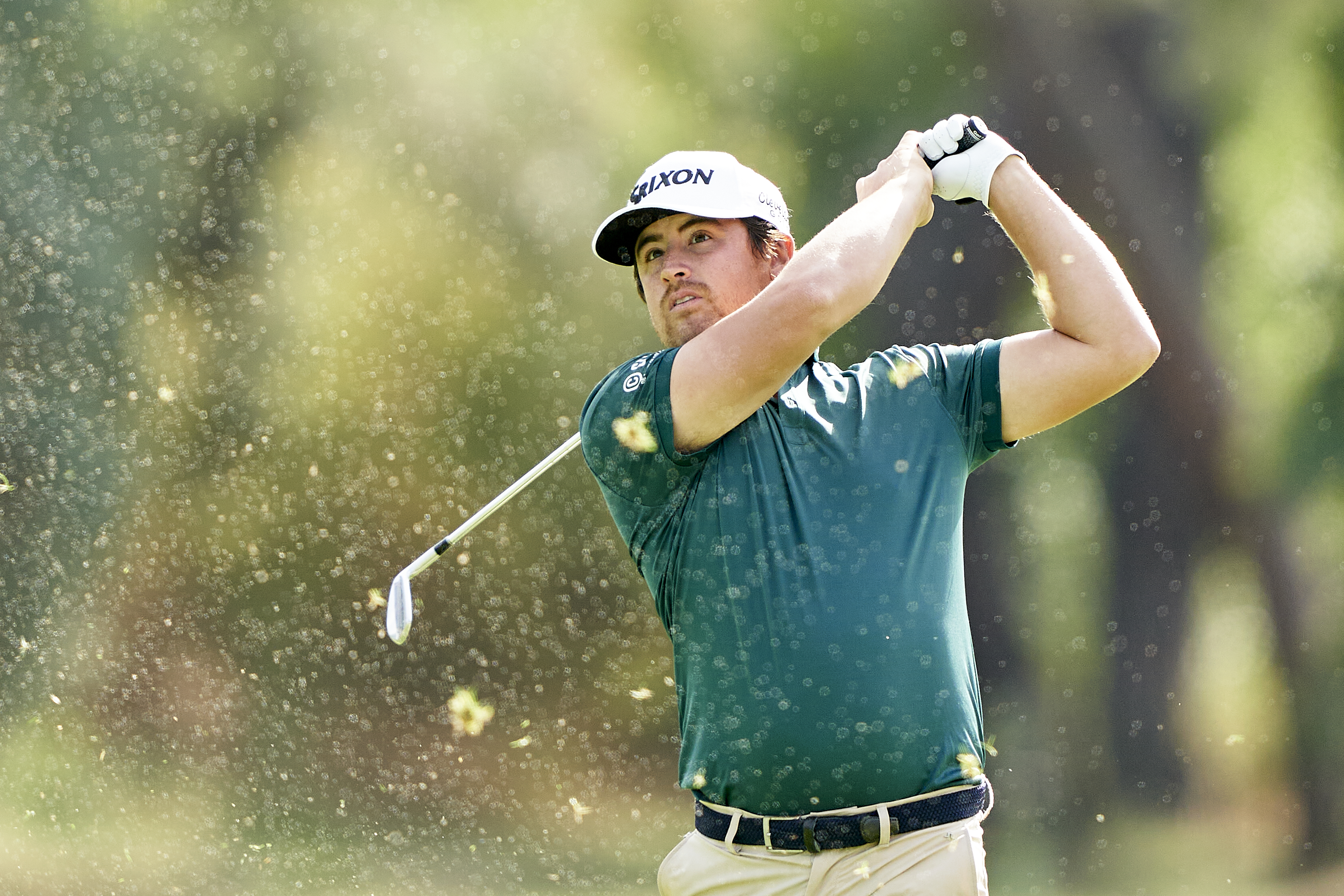 De Nederlandse topgolfer Darius van Driel in het Spaans Open op archiefbeeld