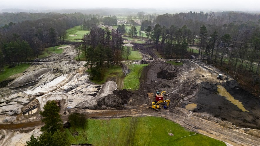 Dronebeelden Landgoed Nieuwkerk - tijdens herinrichting