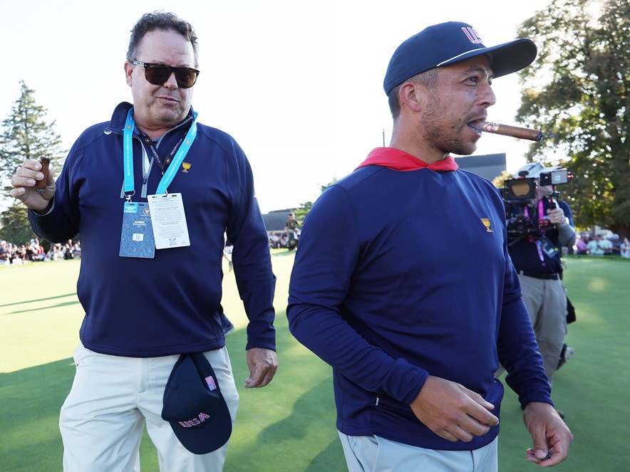 Schauffele met zijn vader