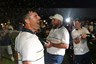 Rory McIlroy en Shane Lowry met champagne