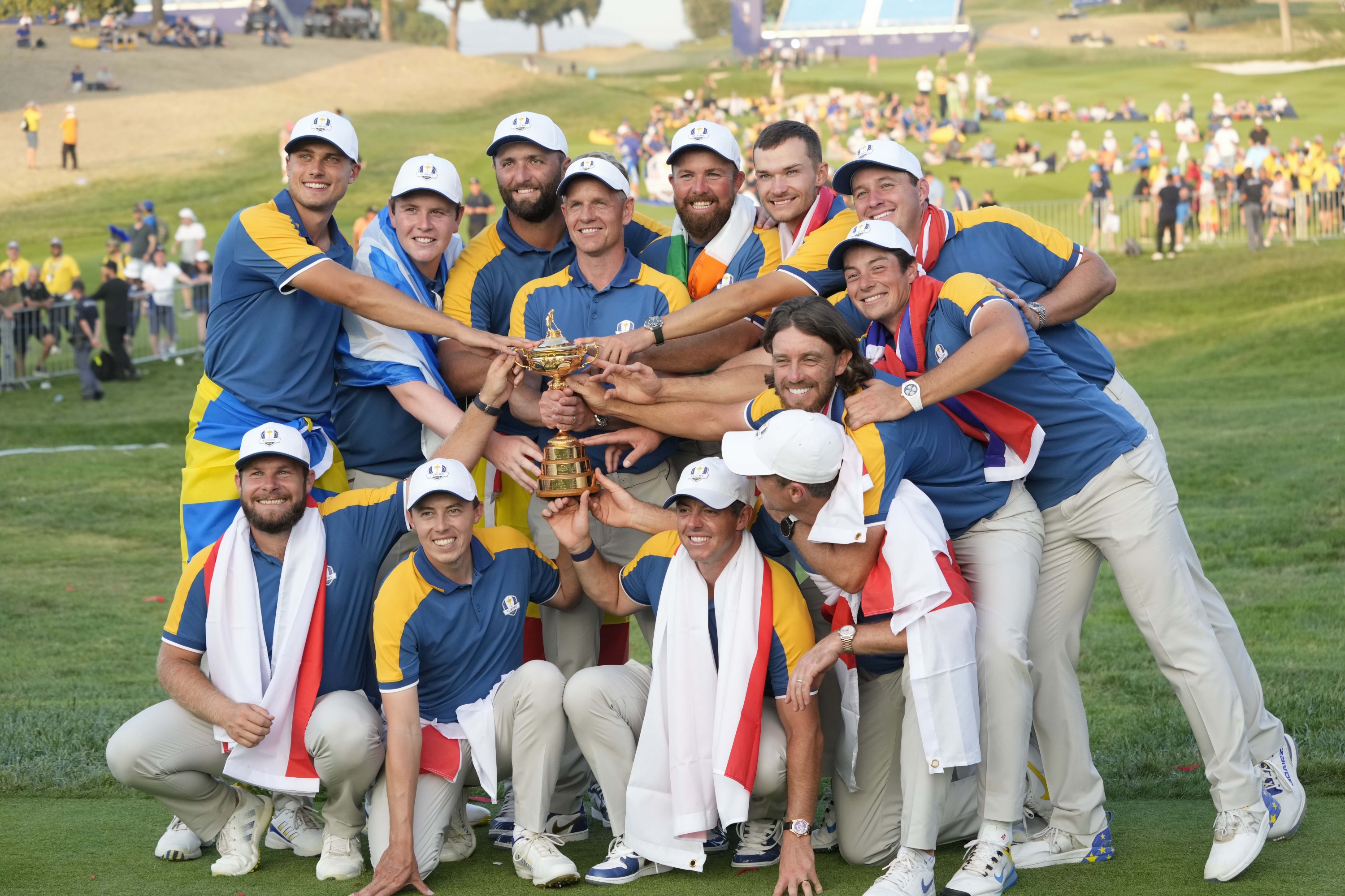 Team Europa met de Ryder Cup in 2023