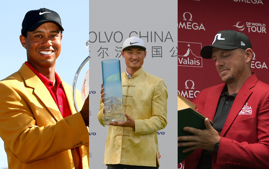 Tiger Woods, Haotong Li en Matt Wallace