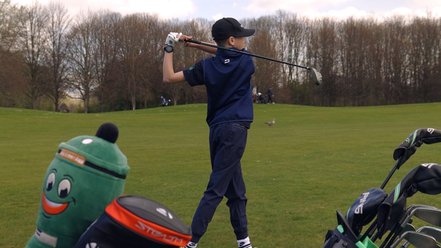 Luca Besseling op de NGF Jeugd Regiotour