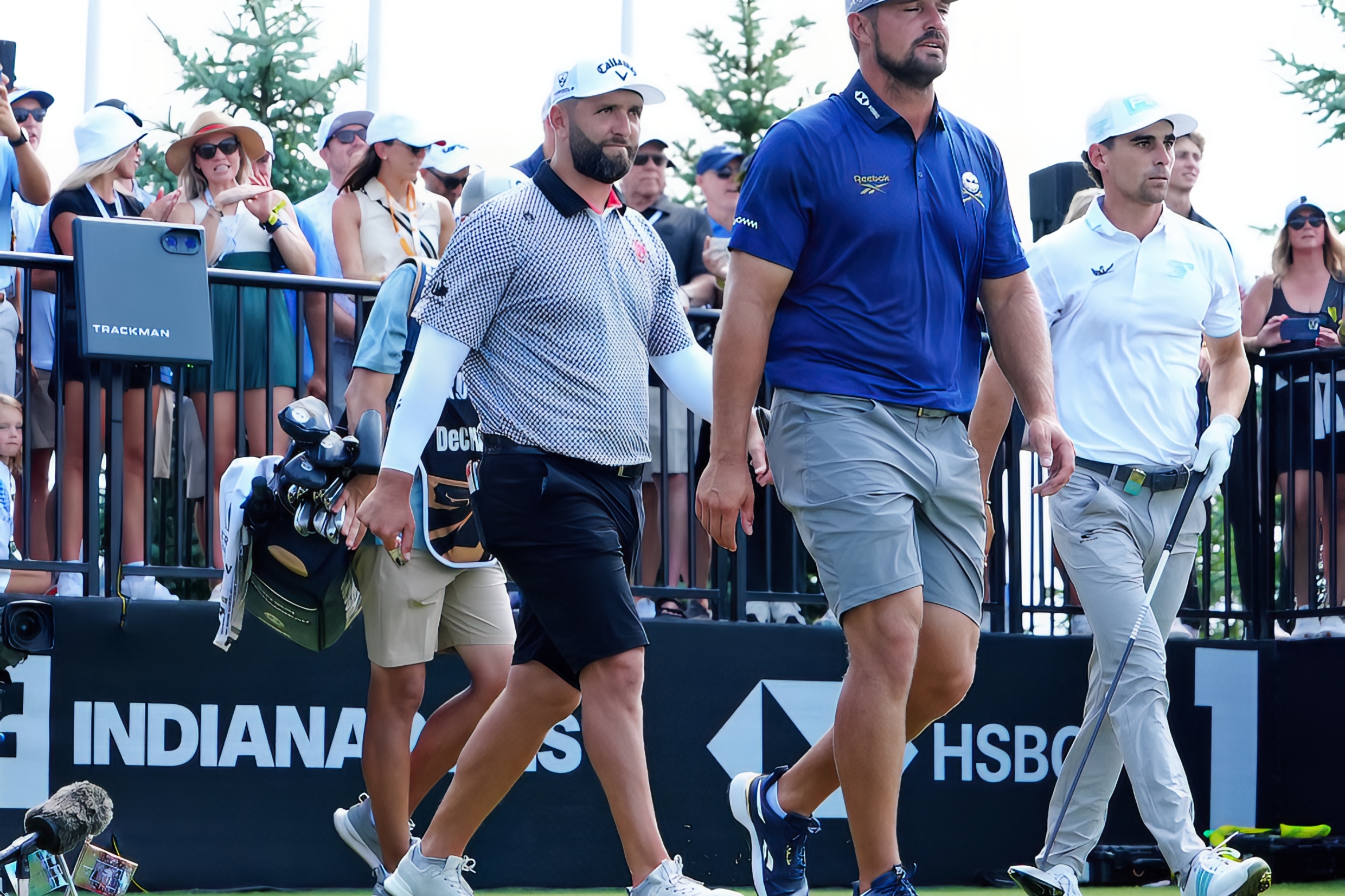 Jon Rahm, Bryson DeChambeau en Joaquin Niemann