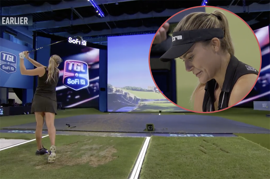 Lexi Thompson speelt in SoFi center Womens TGL