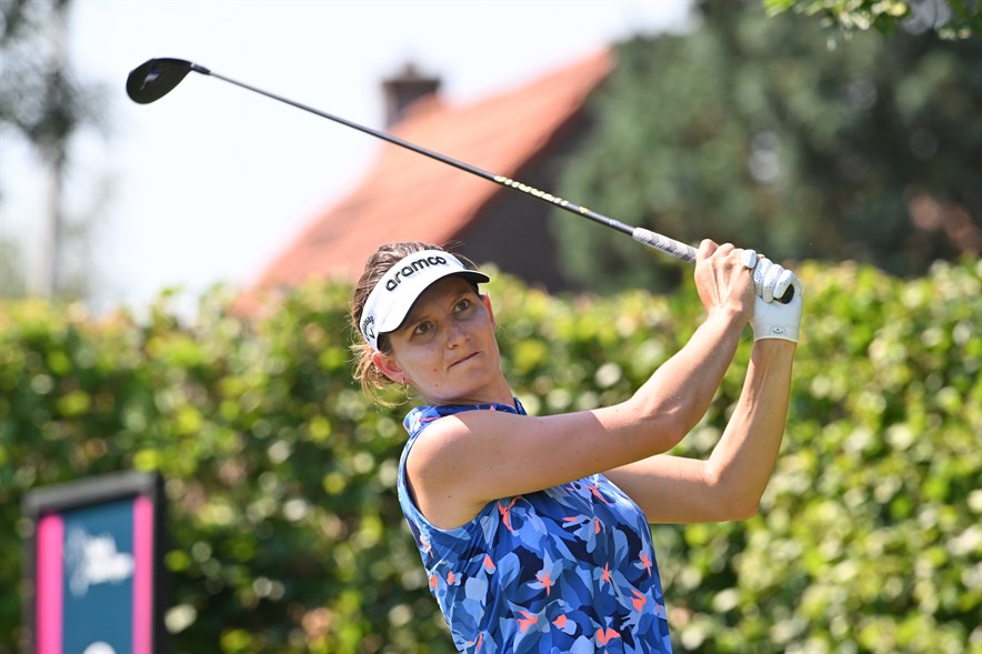 De Nederlandse topspeelster Anne van Dam in actie tijdens het Dutch Ladies Open in 2026
