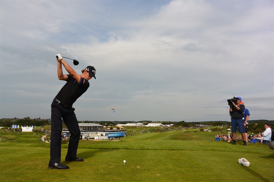 Thomas Pieters tijdens KLM Open 2015