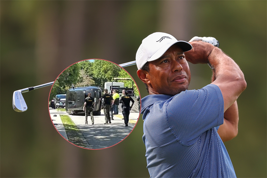 Auto van Tiger Woods betrokken bij een ongeluk 2026
