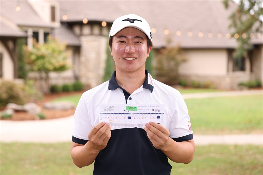 De Japanse topgolfer Yuta Sugiura maakte een 58 op de Korn Ferry Tour in 2026