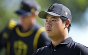 Tom Kim in Presidents cup - hij vertrok nog voor de openingsceremonie om zich op tijd voor te kunnen bereiden op de Asian Games