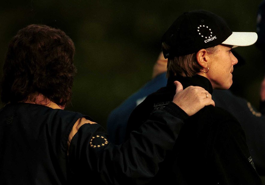 Annika Sörenstam huilend na Solheim Cup 2000