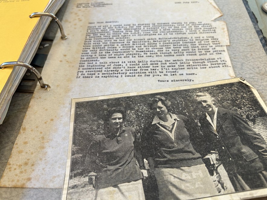Annelies Eschauzier en de brieven rondom de Vagliano Trophy