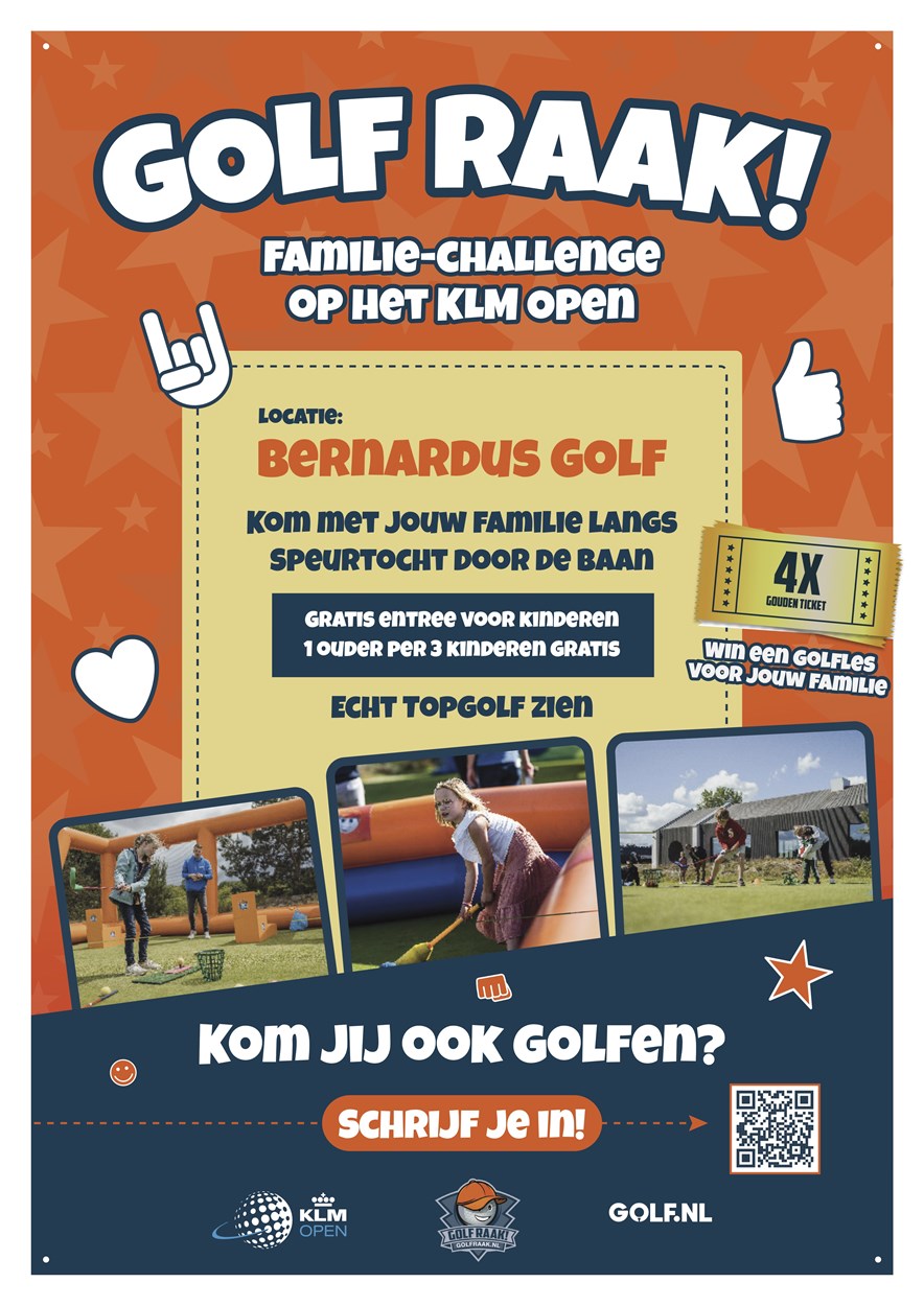 Familie-Challenge GOLF RAAK op KLM Open 2023