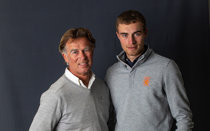 Golftalent Benjamin en vader Fred Reuter