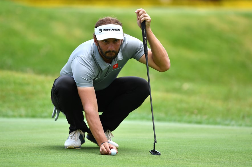 De Nederlandse topgolfer Joost Luiten tijdens de Kenya Savannah Classic in Nairobi