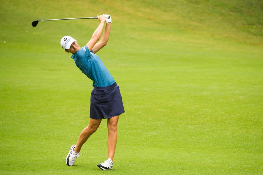 Anne van Dam op de laatste dag van de Australian Ladies Classic 