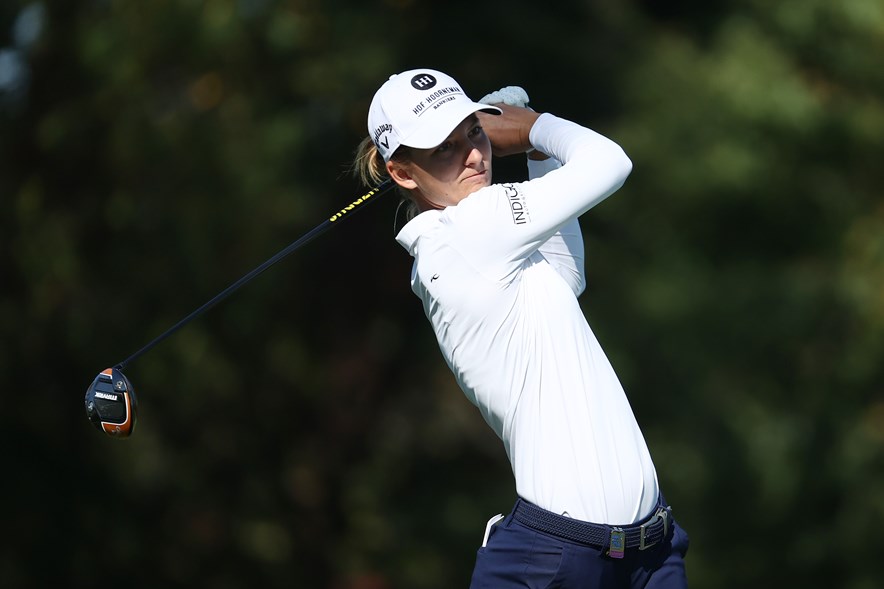 De Nederlandse topgolfster Anne van Dam tijdens het KPMG Women's PGA Championship