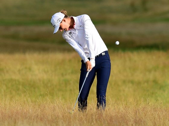 De Nederlandse topgolfster Anne van Dam in het Ladies Scottish Open