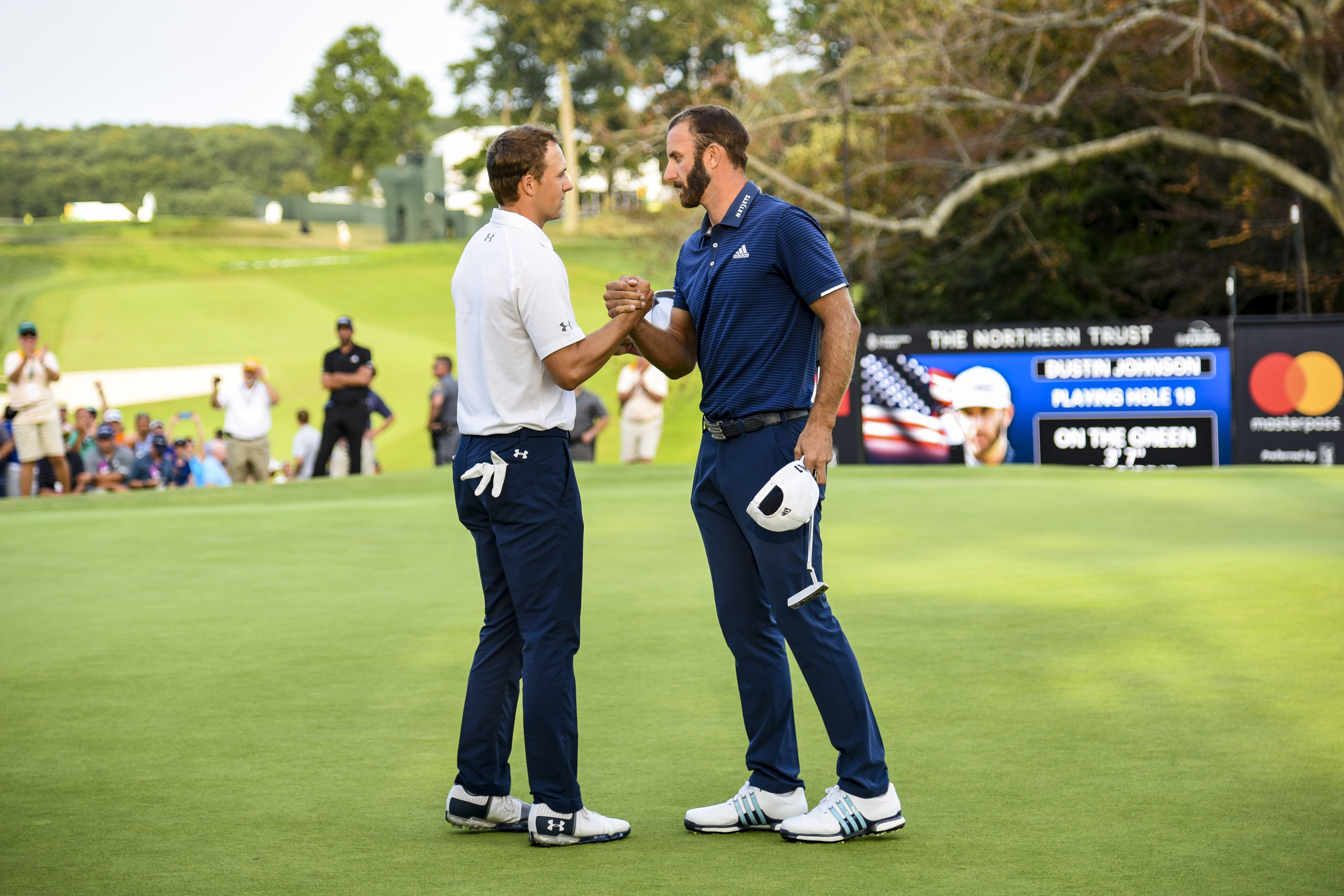 Jordan Spieth en Dustin Johnson 