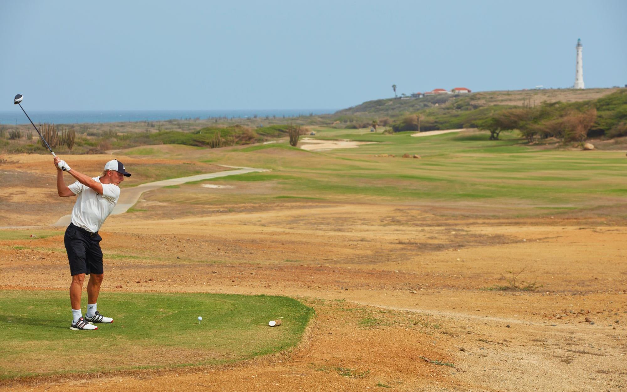 Dirk Kuijt op de golfbaan
