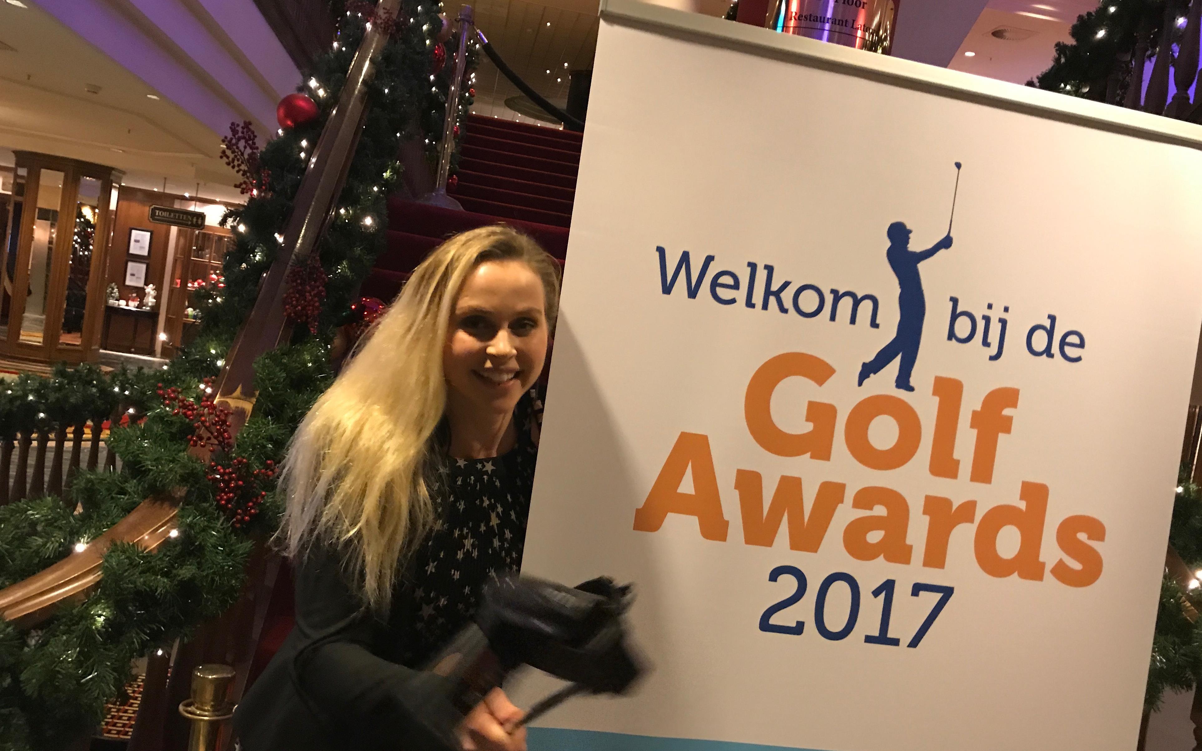 Beginnende golfer Leoni nam een kijkje bij de Golf Awards van de NGF
