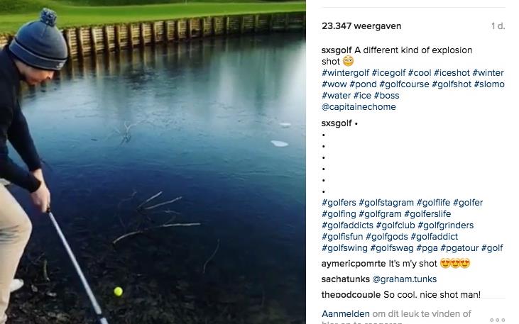 golf op ijs