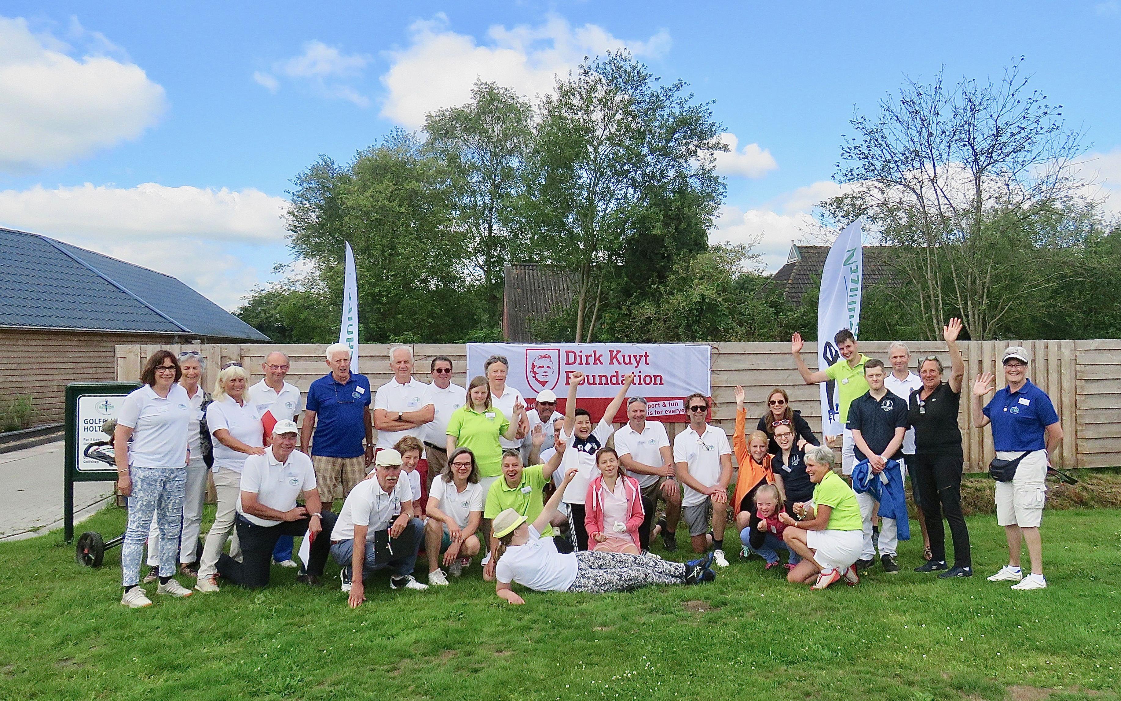 Deelnemers aan de G-Golfers Dag
