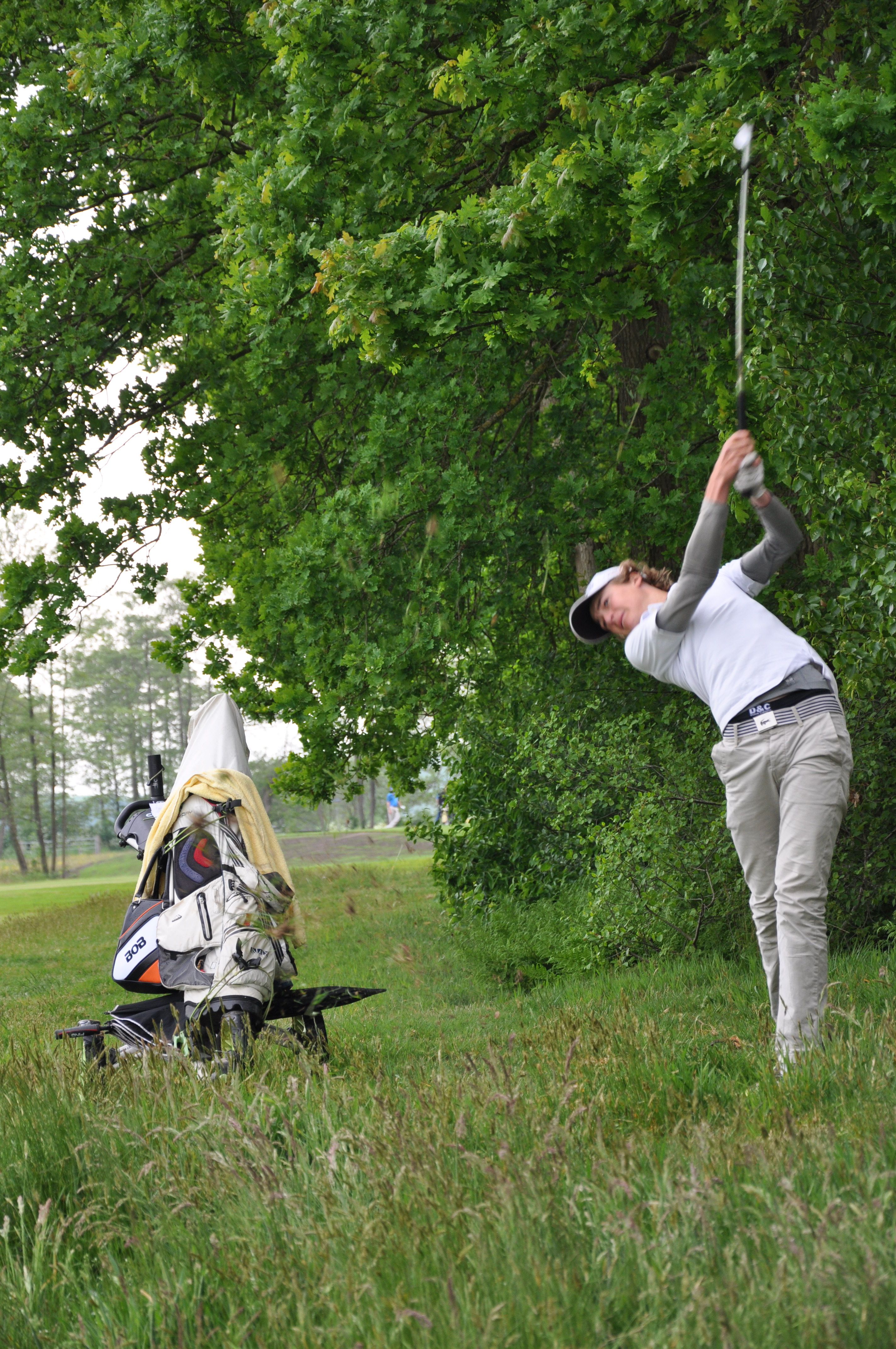 Een speler in het Lauswolt Open van vorig jaar
