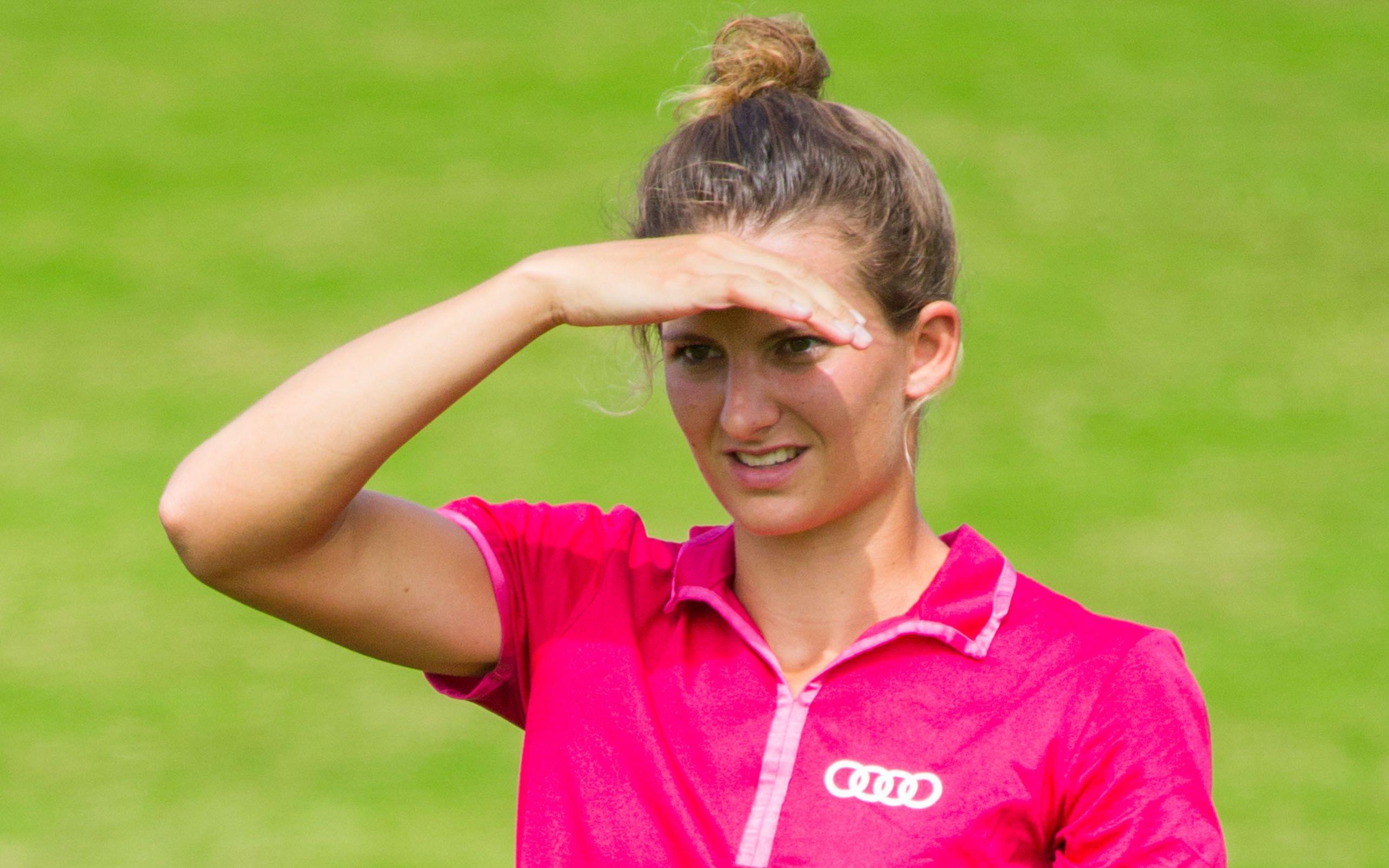 Anne van Dam in het Sanya Ladies Open