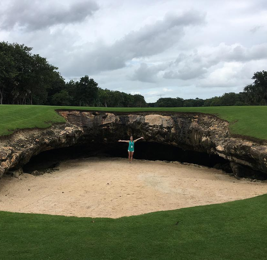 Cave Bunker, El Camaleón Golf Club, Mexico  