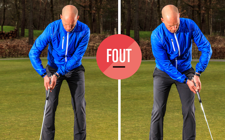 Putt instructie Rob Mouwen - swing - fout