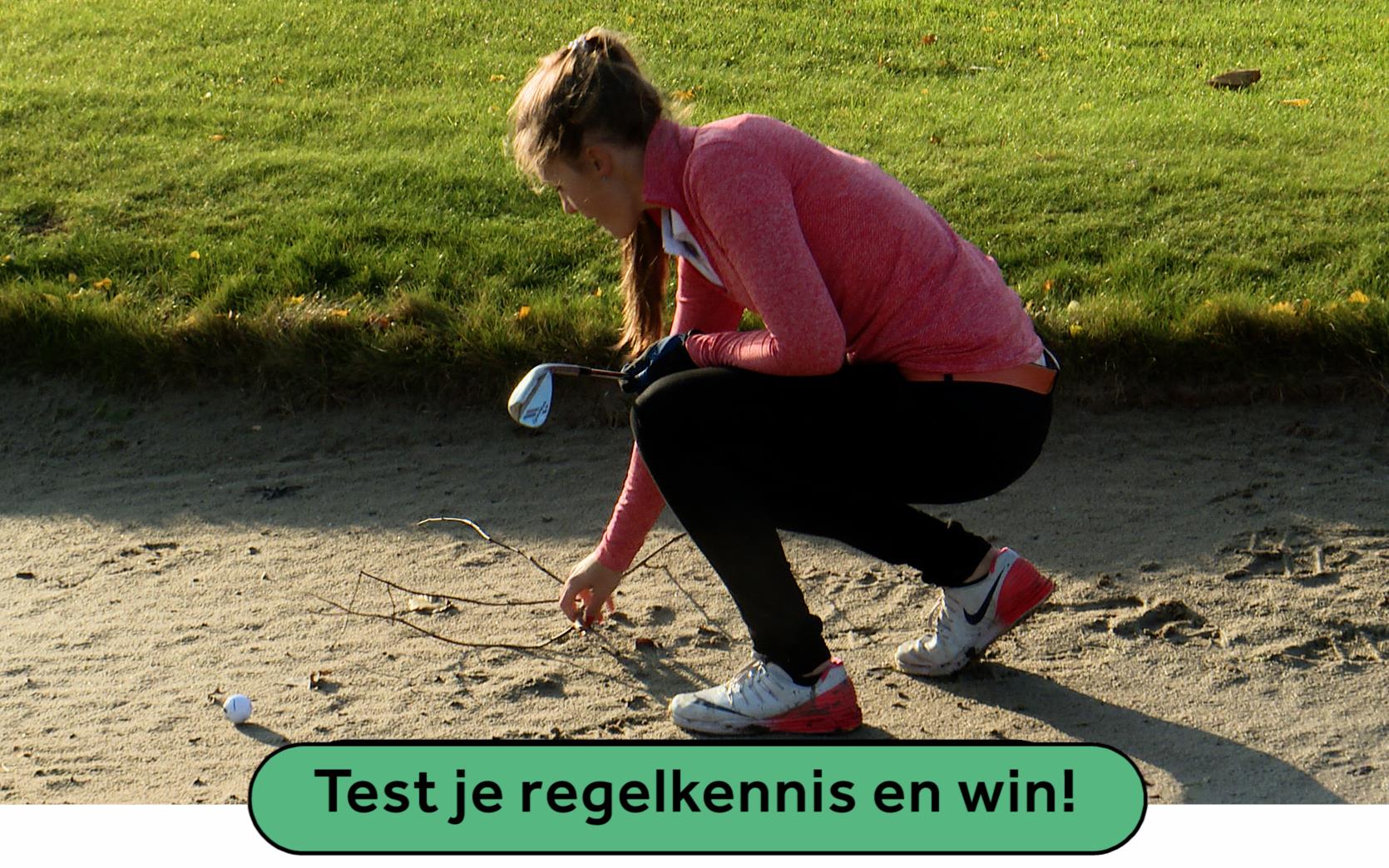 golf.nl regelquiz tak in bunker