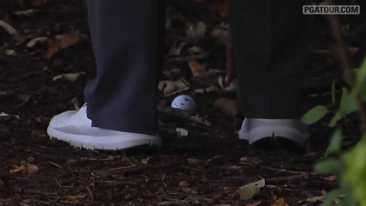 golfregels de bewogen bal van tiger woods