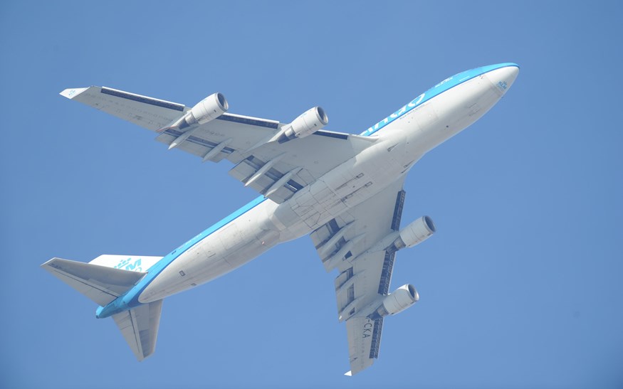 KLM vliegtuig golftas