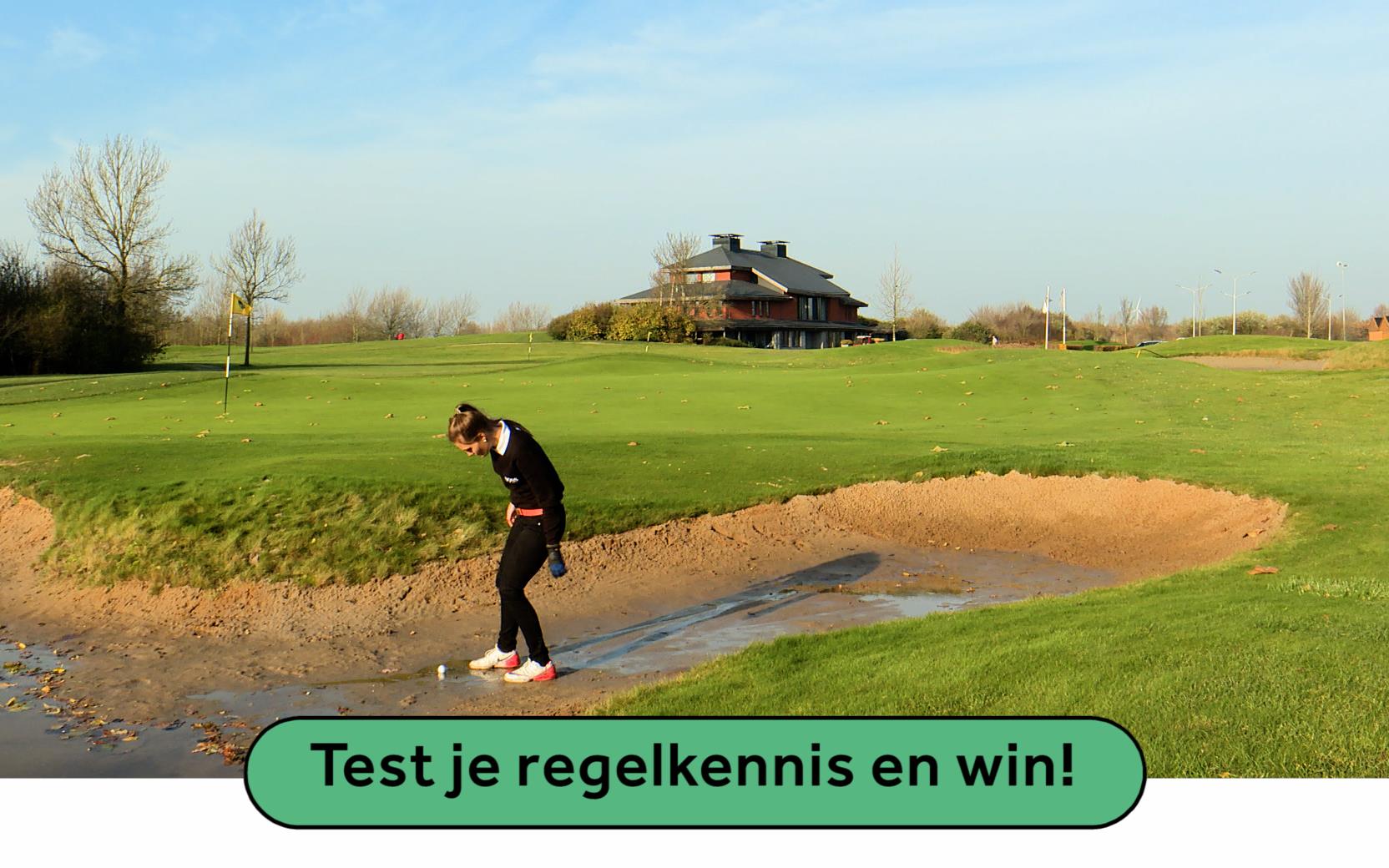 golfregels: quizvraag over water en bunker 