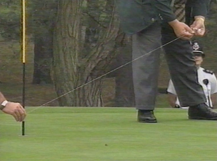 afstand meten op de green golfregels