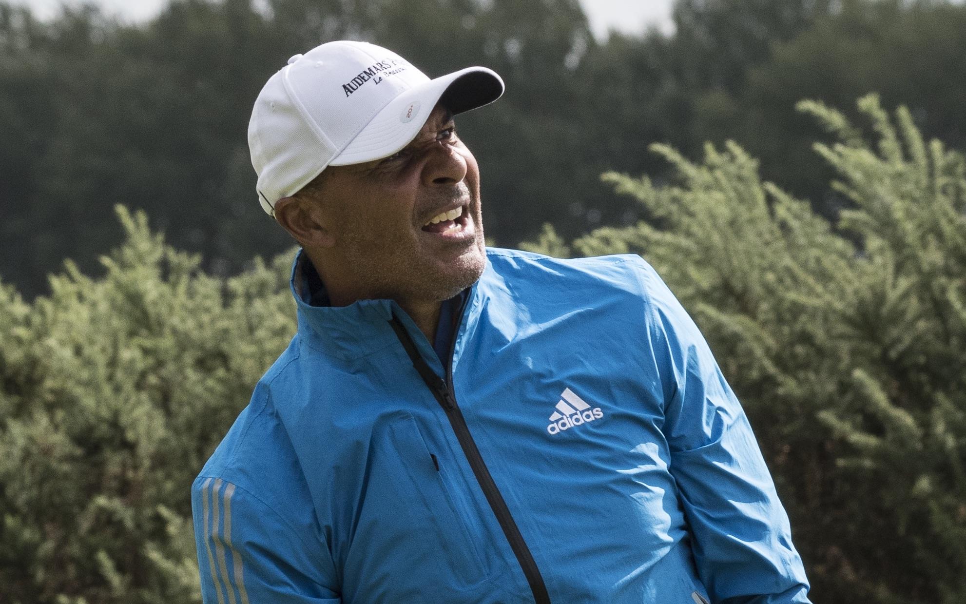 Ruud Gullit op de golfbaan