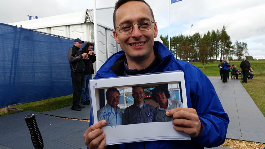 Nederlandse fans op bezoek bij de Ryder Cup