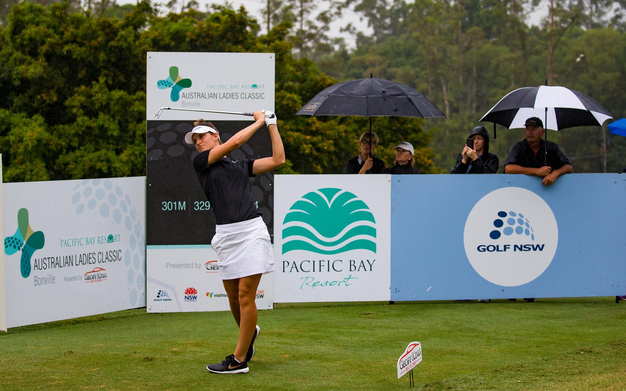 Anne van Dam in de Pacific Bay Resort Australian Ladies Classic