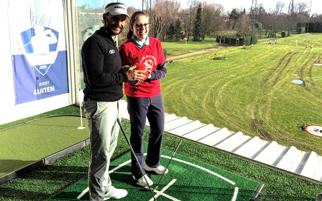 Joost Luiten en Julia tijdens de Challenge voor #PlayUnified