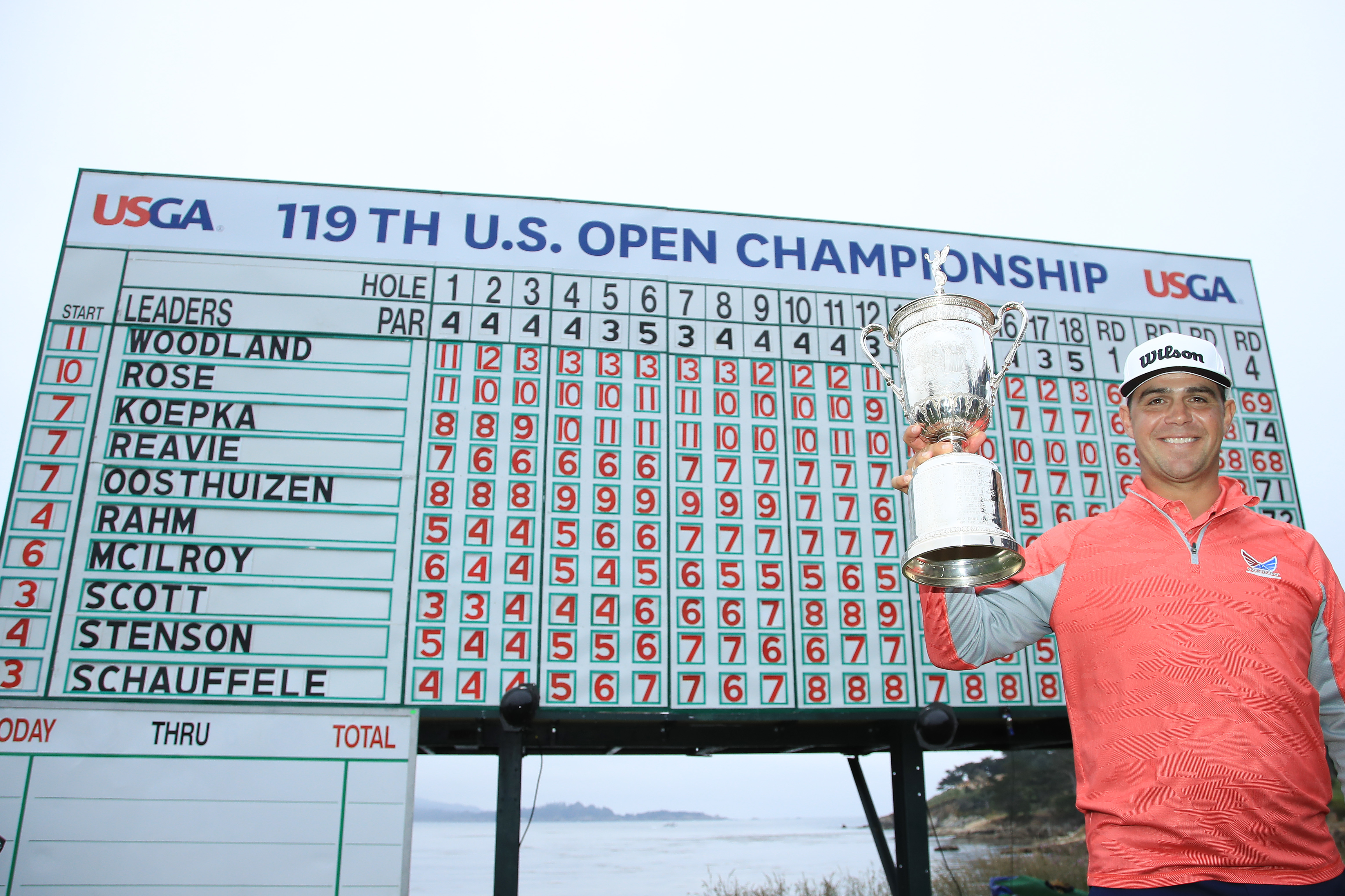 Topgolfer Gary Woodland na de zege in het US Open 2019