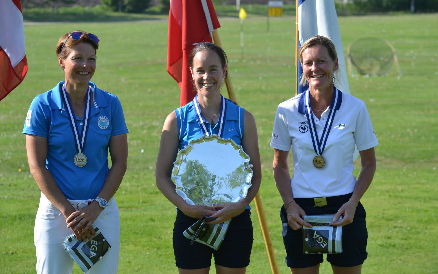 Europees kampioenschap golf mid-amateur 2019 in Finland met kampioen Myrte Eikenaar