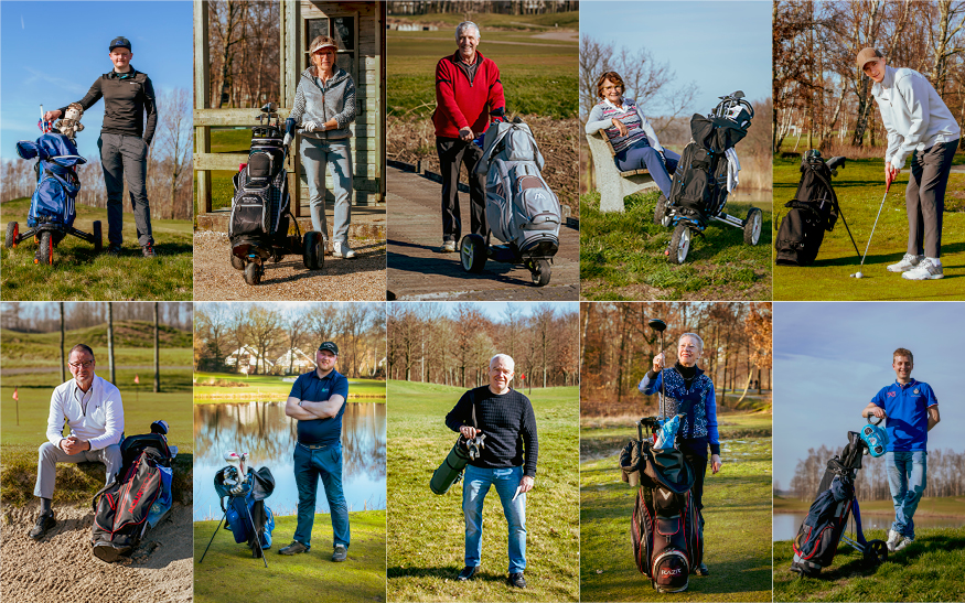 10 golfers in de baan