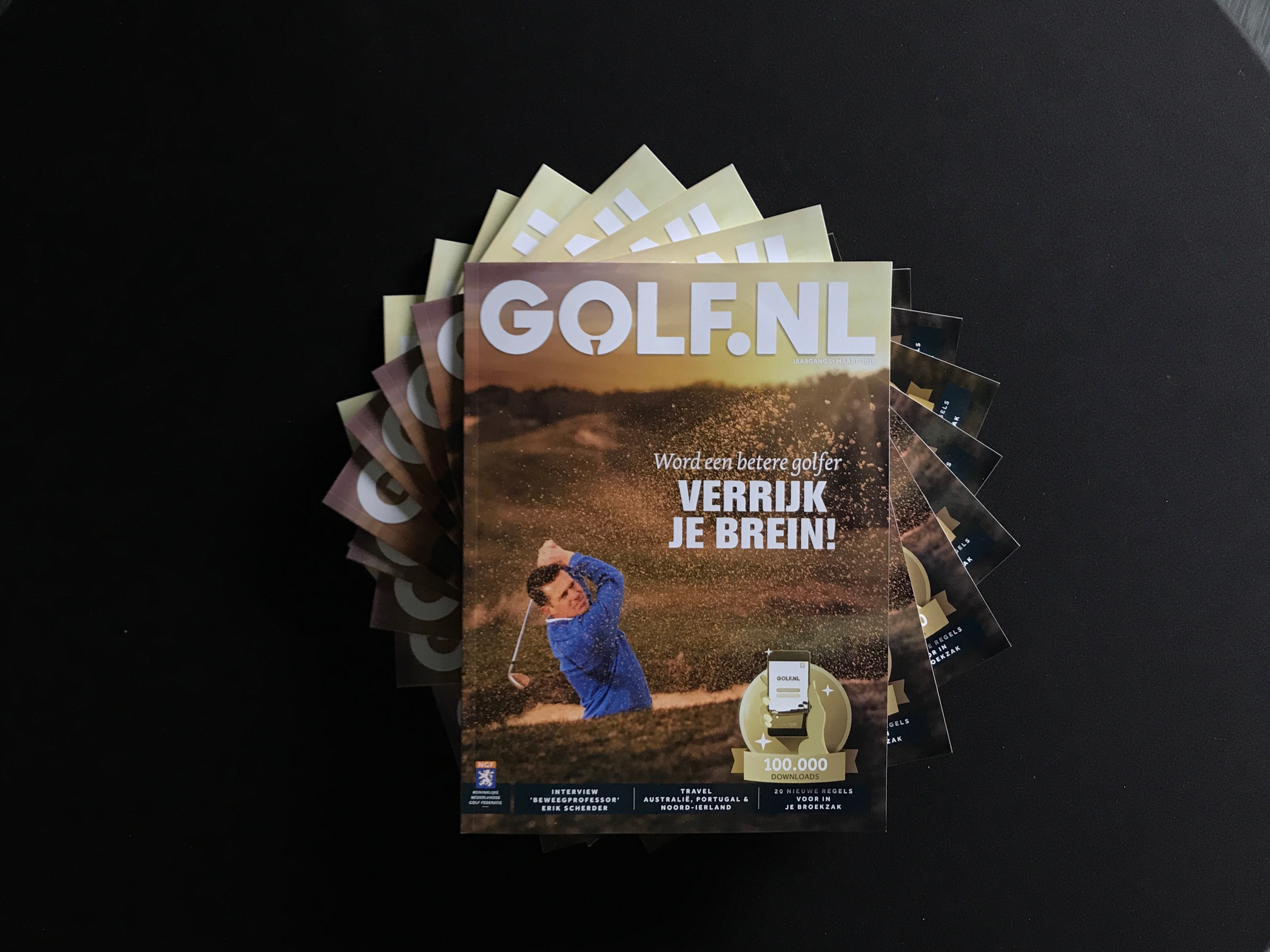 cover voorpagina van glossy magazine golfnl voorjaar 2019