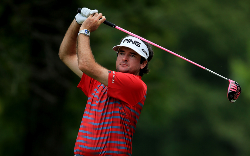 Bubba met roze driver