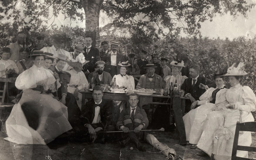 Leden van de golfclub Hilversum en Omstreken (7 juni 1896).