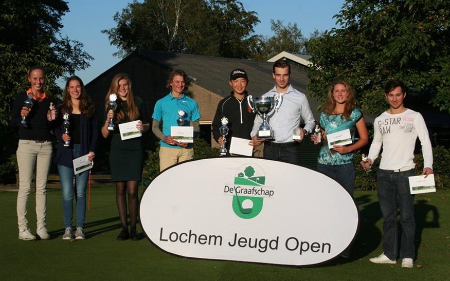 De prijswinnaars van het Lochem Jeugd Open van vorig jaar