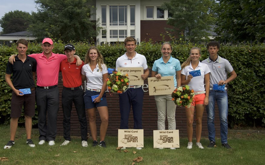 De prijswinnaars in het Haenen Jeugd Open 