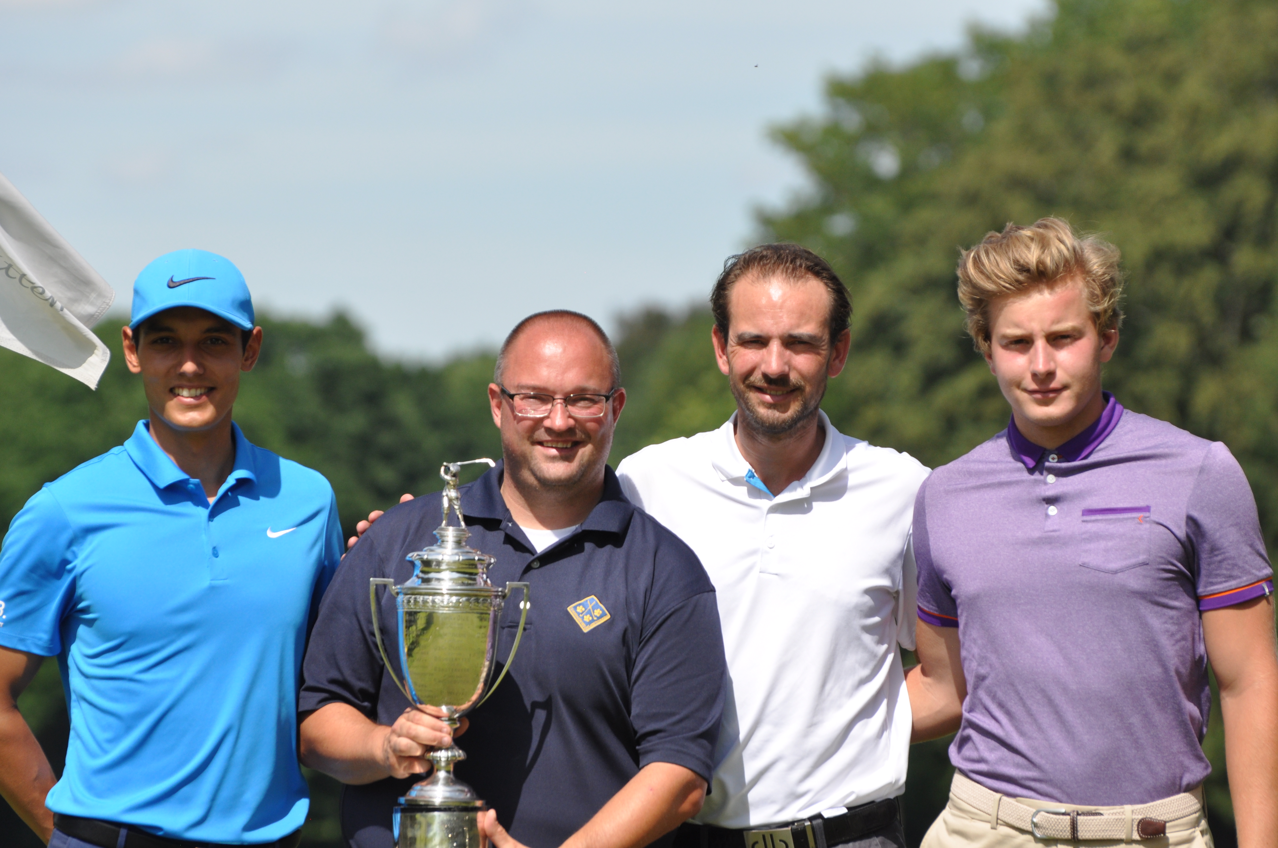 Ralph Miller, Robin Swane, Lars Buijs en David van den Dungen