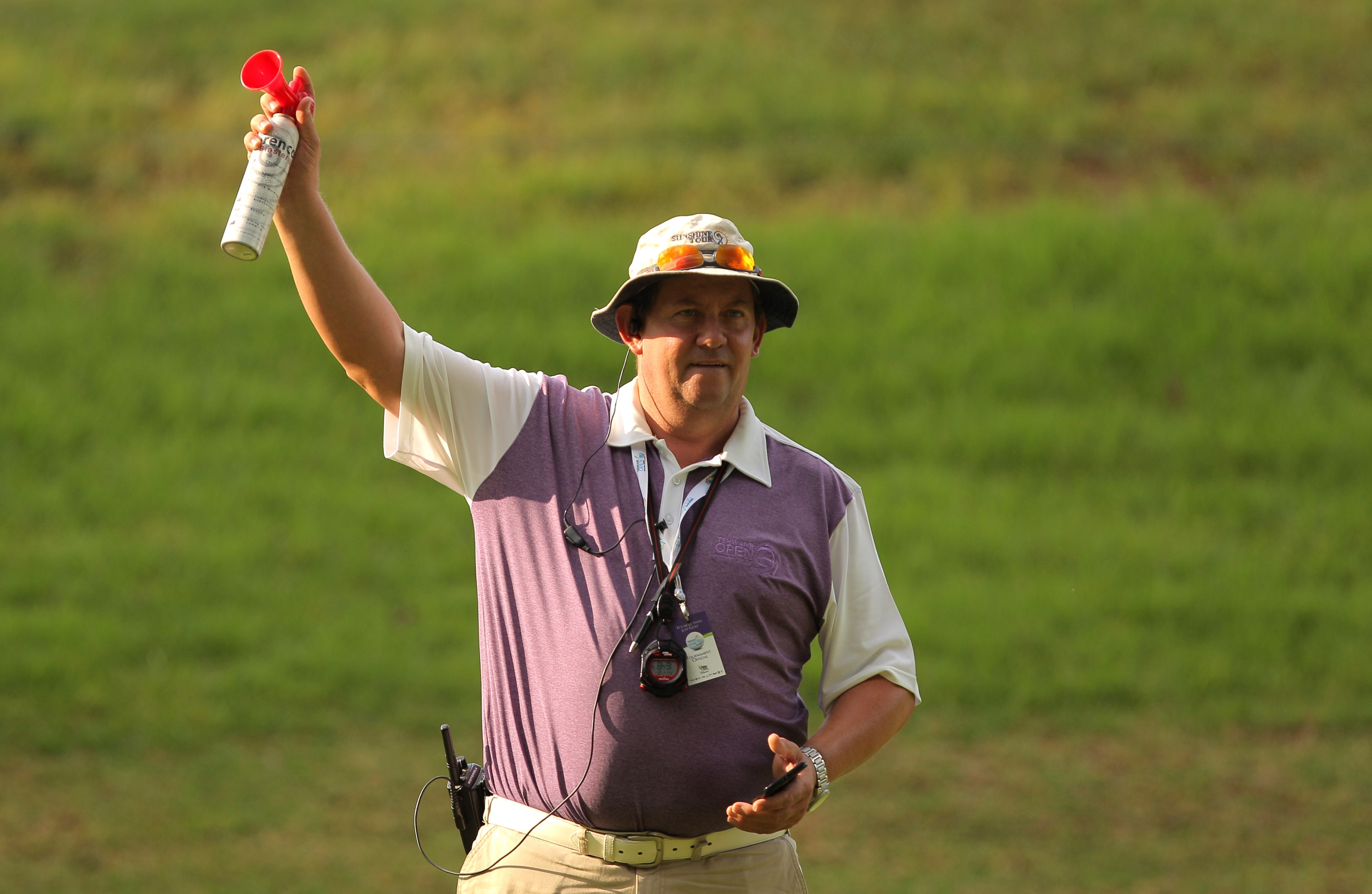 Spel onderbroken met een toeter